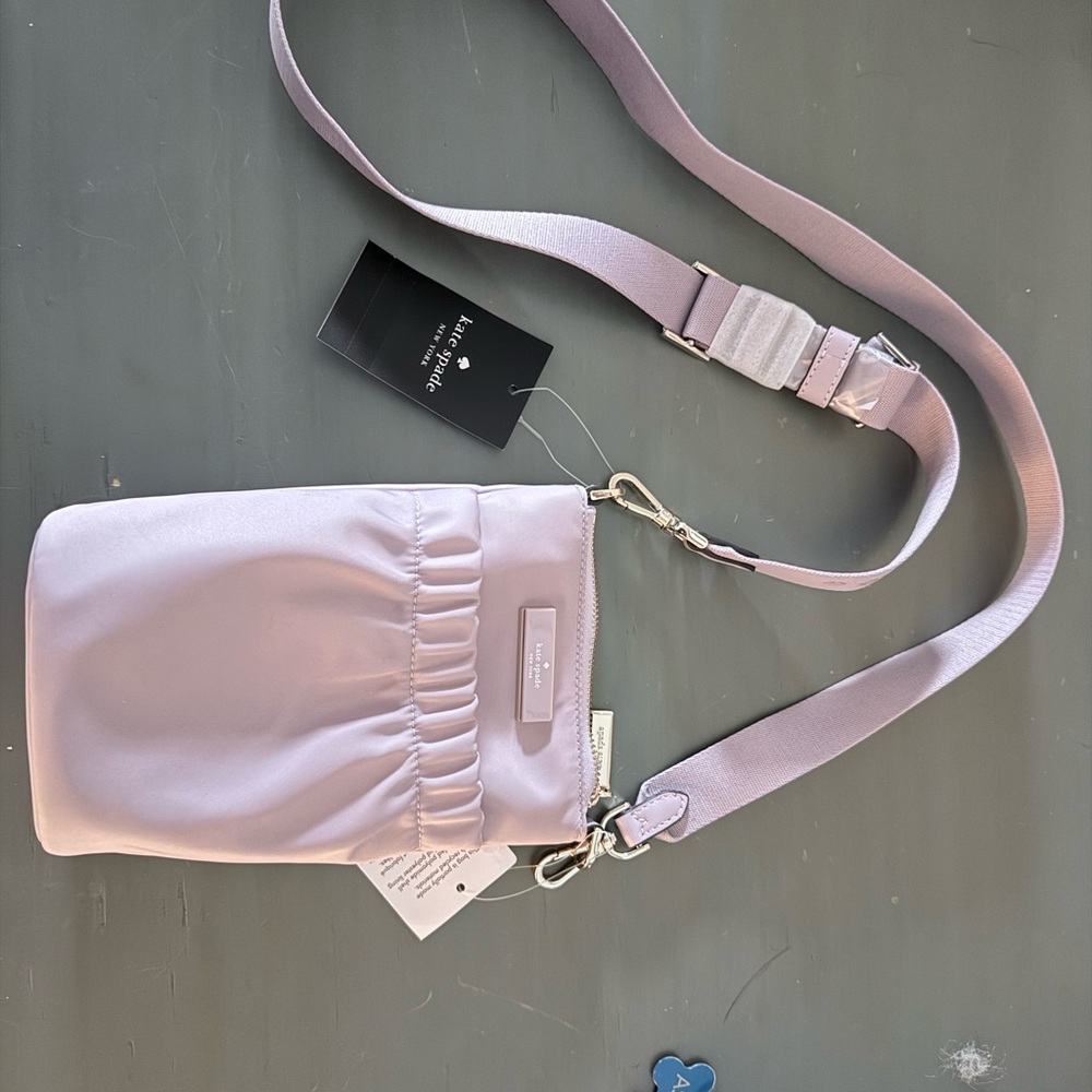 Kate Spade Light Purple Carter Nylon Phone Crossbody Bag